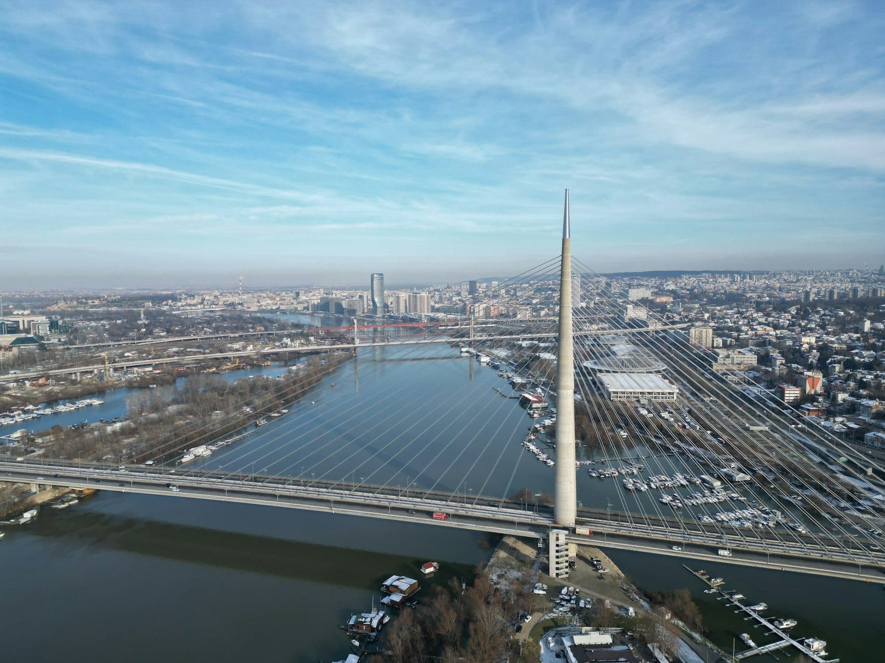 Pogled na Beograd i ušće Save u Dunav