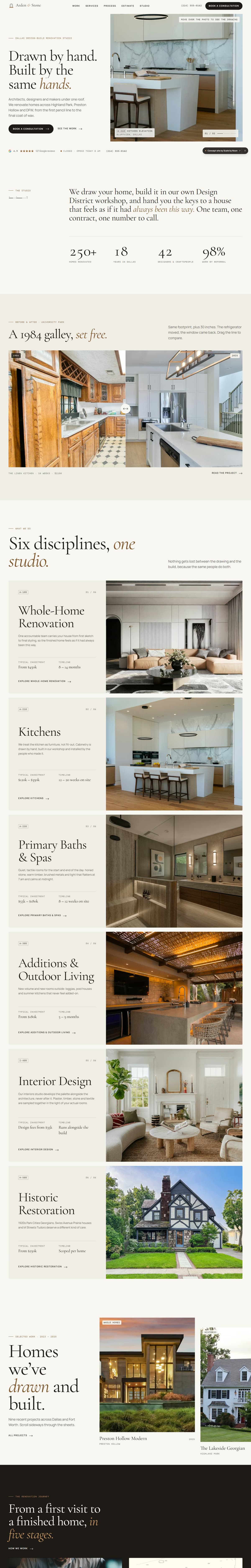 Arden & Stone — Full page