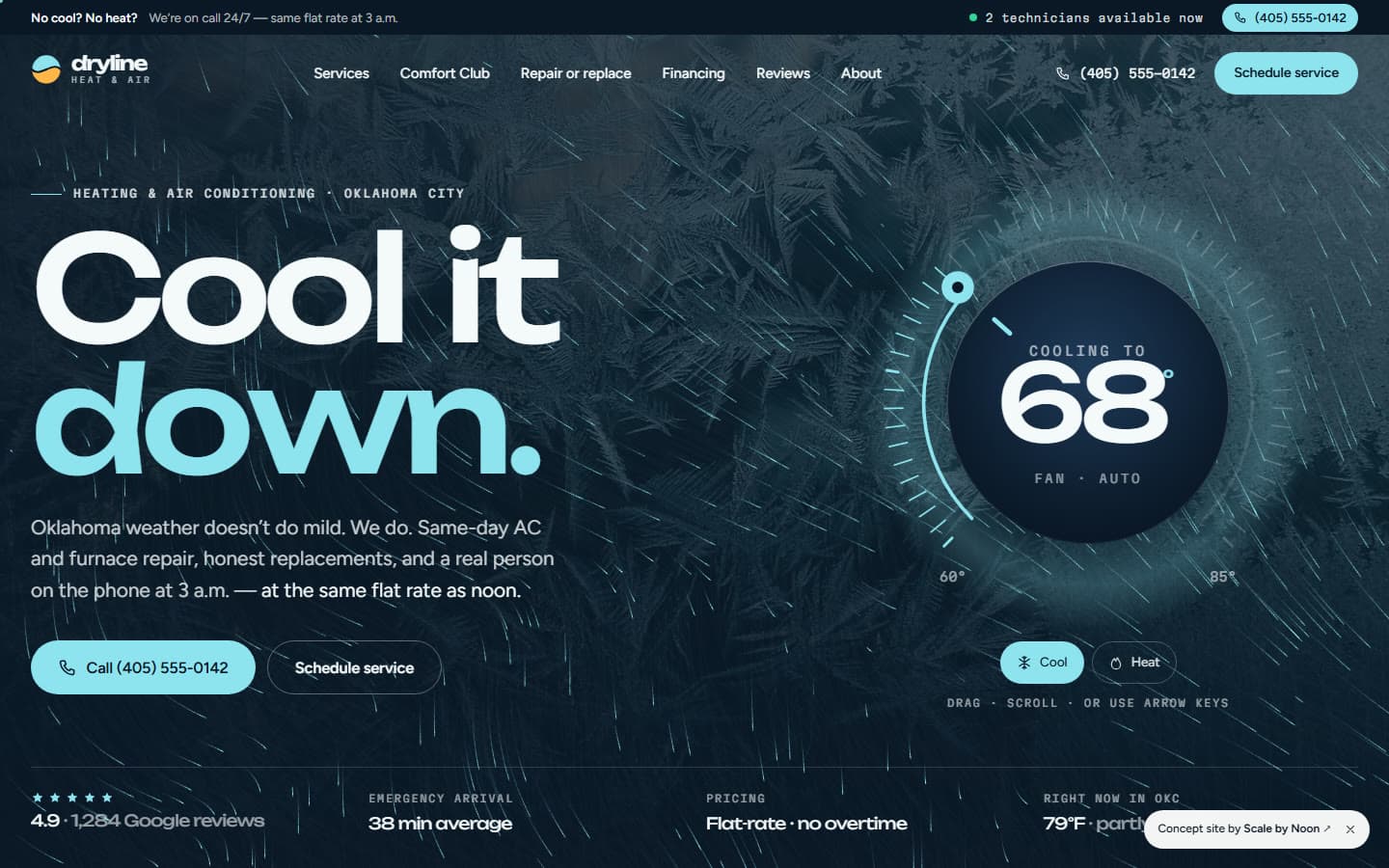Dryline Heat & Air — website