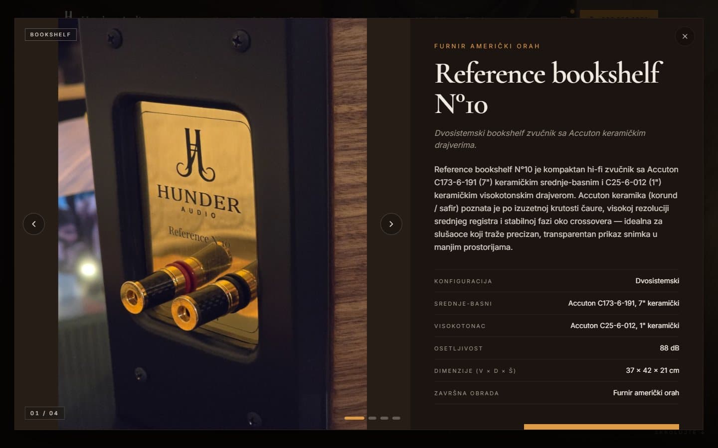 Hunder Audio — website