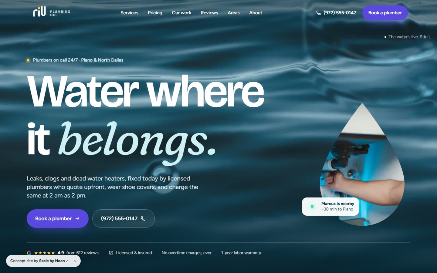 Rill Plumbing Co. — website